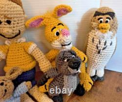 6 Rare Handmade Crochet Winnie The Pooh Characters