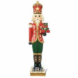6 ft. Grand Nutcracker Soldier 23-Lights LED Standing Figure Christmas Decor