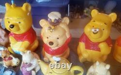 60's-90's WINNIE THE POOH Disney Lrg Collection COOKIE JARS, FIGURINES Etc