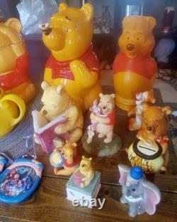 60's-90's WINNIE THE POOH Disney Lrg Collection COOKIE JARS, FIGURINES Etc