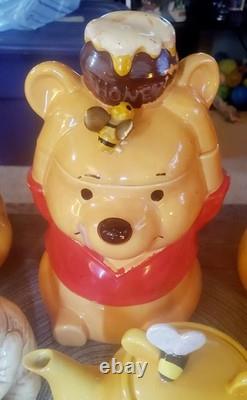 60's-90's WINNIE THE POOH Disney Lrg Collection COOKIE JARS, FIGURINES Etc