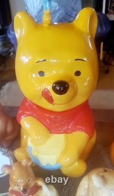 60's-90's WINNIE THE POOH Disney Lrg Collection COOKIE JARS, FIGURINES Etc
