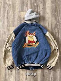 90s Xxxtentacion Winnie The Pooh Varsity Denim Jacket