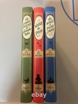 A A Milne The Complete Winnie the Pooh. Three volumes. Folio Society