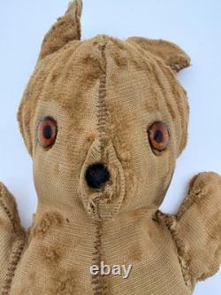 Antique 1930's Winnie the Pooh & Piglet Cloth Stuffed Primitive Homemade Dolls