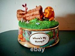 Ardleigh Elliott Winnie The Pooh Sunny Days Where's My Hunny Music Box 2005
