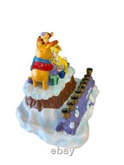 Authernic Rare Winnie the Pooh Disney Hanukkah Menorah Rabbot Tigger Collectible