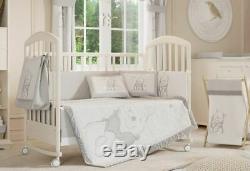 Baby Bedding Design Disney Gray Winnie the Pooh 3 Piece Crib Bedding Set Baby