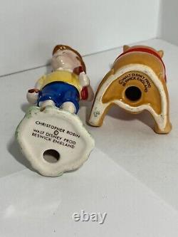 Beswick England Ceramic Winnie The Pooh & Christopher Robin Vintage Rare Fine