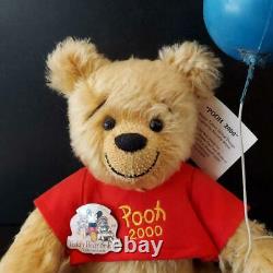Beverly White Winnie the Pooh Teddy Bear 2000 Limited From Japan
