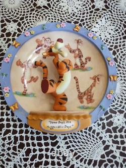 Bradford Exch. Lot Of 10 Disney Winnie The Pooh 3D Plates, 100 Acre Days Series