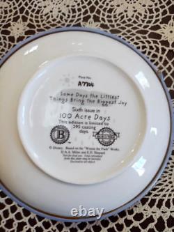 Bradford Exch. Lot Of 10 Disney Winnie The Pooh 3D Plates, 100 Acre Days Series