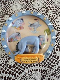 Bradford Exch. Lot Of 10 Disney Winnie The Pooh 3D Plates, 100 Acre Days Series