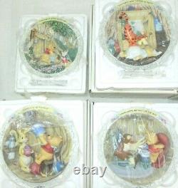 Bradford Exchange Disney Winnie The Pooh And Friends Plates Collection Set 12