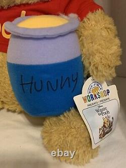Build A Bear 2020 WINNIE-THE-POOH Withred Shirt, Hunny Pot, sound. SOLD OUT