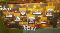 CDisney Winnie the Pooh Christmas in the 100 Acre Wood 8 Pc Lighted Village Set