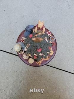 Charpente Disney Classic Pooh & Friends Christmas Tree Centerpiece 12x9 Vtg 1995