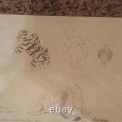 Choice Collectibles Winnie the Pooh Original Drawing Signed Mike Royer COA