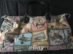 Christopher Robin Disney Winnie the Pooh Large Tapestry Carpet Bag Overnight Bag