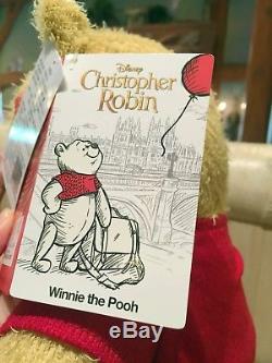 Christopher Robin Movie Plush Winnie the Pooh Tigger Piglet Eeyor DisneyStore 4p