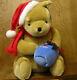 Classic Pooh Gund Plush #7989 Pooh With Santa Hat & Honey Jar. 17 New / Tags