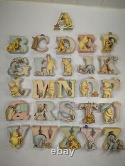 Classic Winnie The Pooh Alphabet- Retired- Full Set