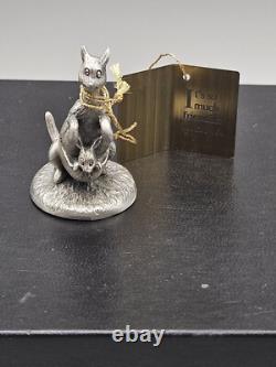 Classic Winnie The Pooh Hudson Pewter Figurines Lot Of 4 Piglet Owl Kanga Pooh