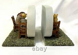 Classic Winnie the Pooh Charpente POOH'S PARTY Picnic Bookends RARE