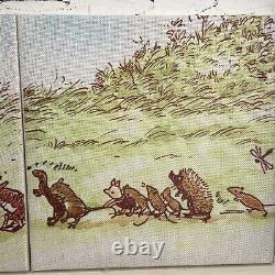 Classic Winnie the Pooh Wall Hanging Canvas Picture Stuck in a Rabbit Hole Decor