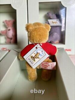 Complete Hermann Winnie the Pooh Rare Limited Edition Set Of 4 Bears In Boxes