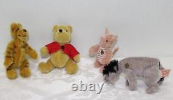 Complete Hermann Winnie the Pooh Rare Limited Edition Set Of 4 Bears NO BOX