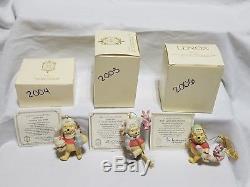 Complete Set 18 Annual Lenox Winnie The Pooh Ornaments 2001 2018 Lot In Boxes