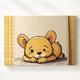 Content Winnie The Pooh Character Canvasvintage Nursery Wall Art