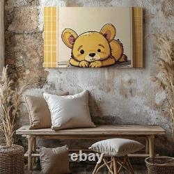Content Winnie The Pooh Character Canvasvintage Nursery Wall Art