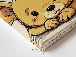 Content Winnie The Pooh Character Canvasvintage Nursery Wall Art Content Winnie The Pooh Character Canvasvintage Nursery Wall Art