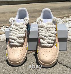 CustomWinnie The PoohNike Air Force 1 Unisex Rope Laces See Desc Below