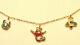 Disney 14k Winnie The Pooh Gold & Enamel Charm Child Fine Jewelry Bracelet Yuzu