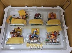 Danbury Mint- Disney Winnie the Pooh & Friends 6 pc Christmas Train in Orig Box