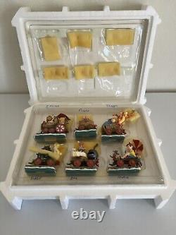 Danbury Mint Disney Winnie the Pooh & Friends Christmas Holiday Train HTF EXC