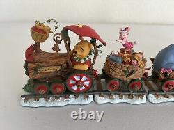 Danbury Mint Disney Winnie the Pooh & Friends Christmas Holiday Train HTF EXC
