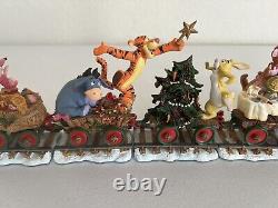 Danbury Mint Disney Winnie the Pooh & Friends Christmas Holiday Train HTF EXC