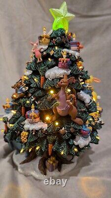 Danbury Mint The Winnie the Pooh Christmas Tree, Lighted, Disney, Tigger, Eeyore