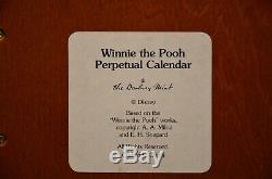 Danbury Mint Winnie the Pooh Perpetual calendar Complete Figures