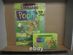 Diamond Winnie The Pooh Factory Sealed Box + Sealed Sticker Book 110 Packs Total