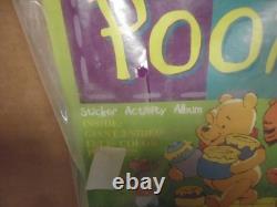 Diamond Winnie The Pooh Factory Sealed Box + Sealed Sticker Book 110 Packs Total