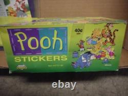 Diamond Winnie The Pooh Factory Sealed Box + Sealed Sticker Book 110 Packs Total