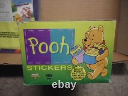 Diamond Winnie The Pooh Factory Sealed Box + Sealed Sticker Book 110 Packs Total