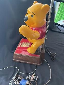 Disney 1964 Winnie the Pooh Lamp and Phone-Working