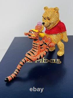 Disney Arribas Brothers LE Pooh & Playful Tigger Too Jeweled Swarovski Figurine