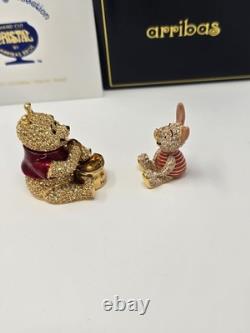 Disney Arribas Brothers Winnie The Pooh Honeypot & Piglett Limited Edition COA